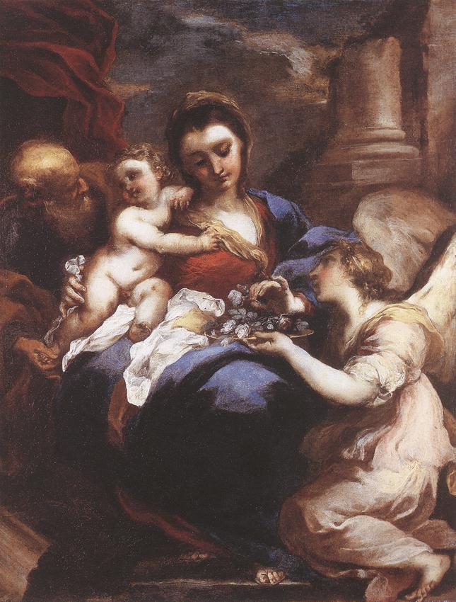 Holy Family with an Angel fdg